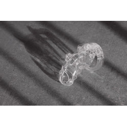 MANCAGE Cage de chasteté ManCage Modèle 25 - 9 x 3.5cm Transparente